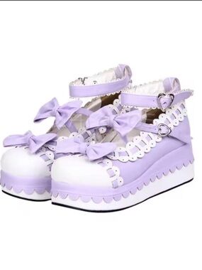 Lavender Lolita Platform Mary Janes